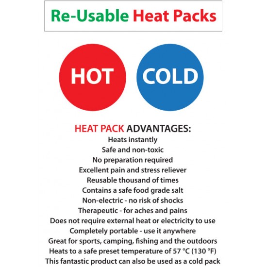 Heat Packs Package A with Eye Mask-Instant Heat Pack-Reusable Hot Packs